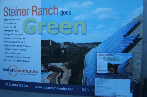 Steiner ranch goes green sign